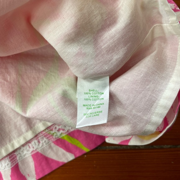 Lilly Pulitzer Betsey Hotty Pink Floral Strapless Necklace Dress ~ Size 8 - Picture 8 of 8